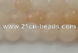 CPI211 15.5 inches 6mm faceted round pink aventurine jade beads