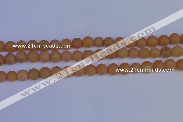CPI304 15.5 inches 12mm round matte red aventurine beads wholesale