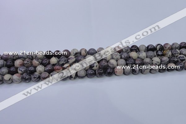 CPJ602 15.5 inches 8mm round purple striped jasper beads wholesale