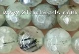 CPR421 15.5 inches 8mm faceted round prehnite beads wholesale