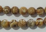 CPT453 15.5 inches 10mm round picture jasper beads wholesale