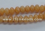 CRB03 15.5 inches 6*8mm rondelle red aventurine jade beads