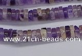 CRB1005 15.5 inches 2*4mm heishi dogtooth amethyst beads wholesale