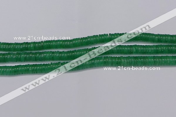 CRB1031 15.5 inches 2*5mm heishi green aventurine beads wholesale