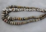 CRB1129 15.5 inch 5*8mm - 9*18mm faceted rondelle chrysanthemum agate beads