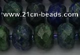 CRB1455 15.5 inches 10*14mm faceted rondelle chrysocolla beads
