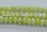 CRB15 15.5 inches 5*8mm rondelle lemon jade gemstone beads