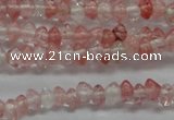 CRB18 15.5 inches 2*4mm rondelle cherry quartz gemstone beads