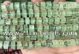 CRB2041 15.5 inches 9mm - 10mm faceted tyre prehnite beads