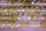 CRB2217 15.5 inches 2*3mm faceted rondelle yellow opal beads