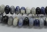 CRB23 15.5 inches 6*10mm rondelle sodalite gemstone beads
