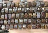 CRB2308 15.5 inches 11mm - 12mm faceted tyre pietersite beads