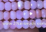 CRB2615 15.5 inches 2*3mm faceted rondelle pink opal beads