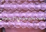 CRB2662 15.5 inches 2*3mm faceted rondelle white crystal beads