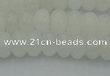 CRB2811 15.5 inches 5*8mm rondelle white jade beads wholesale