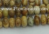 CRB2855 15.5 inches 4*6mm rondelle picture jasper beads