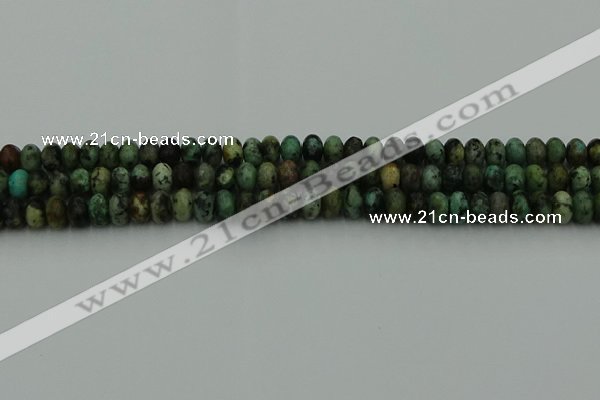 CRB2900 15.5 inches 4*6mm rondelle African turquoise beads