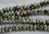 CRB30 15.5 inches 3*6mm rondelle dalmatian gemstone beads