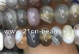 CRB3069 15.5 inches 4*6mm rondelle Botswana agate beads
