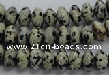 CRB31 15.5 inches 6*10mm rondelle dalmatian gemstone beads