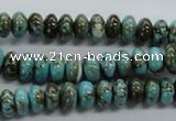 CRB37 15.5 inches 5*8mm rondelle synthetic turquoise beads
