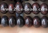 CRB4057 15.5 inches 4*6mm rondelle brecciated jasper beads wholesale