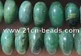 CRB5345 15.5 inches 5*8mm rondelle green jasper beads