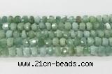 CRB5658 15.5 inches 6*10mm-7*11mm faceted rondelle jade beads wholesale