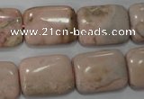 CRC306 15.5 inches 15*20mm rectangle Peru rhodochrosite beads