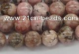 CRC904 15.5 inches 9mm round natural rhodochrosite beads