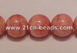 CRC91 16 inches 16mm round grade AA argentina rhodochrosite beads