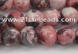 CRF305 15.5 inches 14mm round dyed rain flower stone beads wholesale
