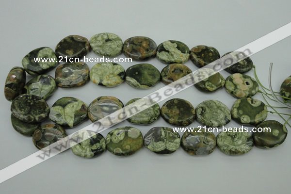 CRH149 15.5 inches 20*26mm freeform rhyolite gemstone beads