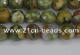 CRH527 15.5 inches 6mm faceted round rhyolite beads wholesale