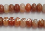 CRJ205 15.5 inches 8*15mm rondelle natural red jade beads