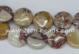 CRM01 15.5 inches 12mm coin red mud jasper gemstone beads wholesale