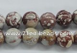 CRM15 15.5 inches 12mm round red mud jasper beads wholesale