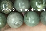 CRM203 15.5 inches 10mm round green mud jasper beads wholesale