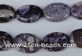 CRM81 15.5 inches 13*18mm oval dyed red mud jasper wholesale