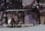 CRM85 15.5 inches 18*18mm square dyed red mud jasper wholesale