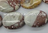 CRM97 15.5 inches 18*25mm oval red mud jasper wholesale