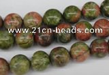 CRO242 15.5 inches 10mm round unakite gemstone beads wholesale
