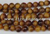 CRO26 15.5 inches 6mm round yellow tiger eye beads wholesale