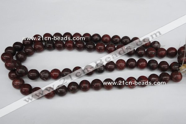 CRO318 15.5 inches 12mm round brecciated jasper beads wholesale