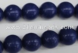 CRO345 15.5 inches 12mm round synthetic lapis lazuli beads wholesale