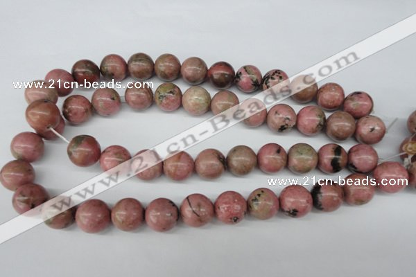 CRO427 15.5 inches 16mm round rhodochrosite beads wholesale