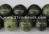 CRO428 15.5 inches 16mm round green lace gemstone beads wholesale