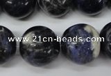 CRO488 15.5 inches 18mm round sodalite gemstone beads wholesale