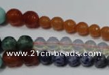 CRO727 15.5 inches 6mm – 14mm faceted round mixed gemstone beads