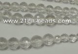 CRO741 15.5 inches 6mm – 14mm faceted round white crystal beads